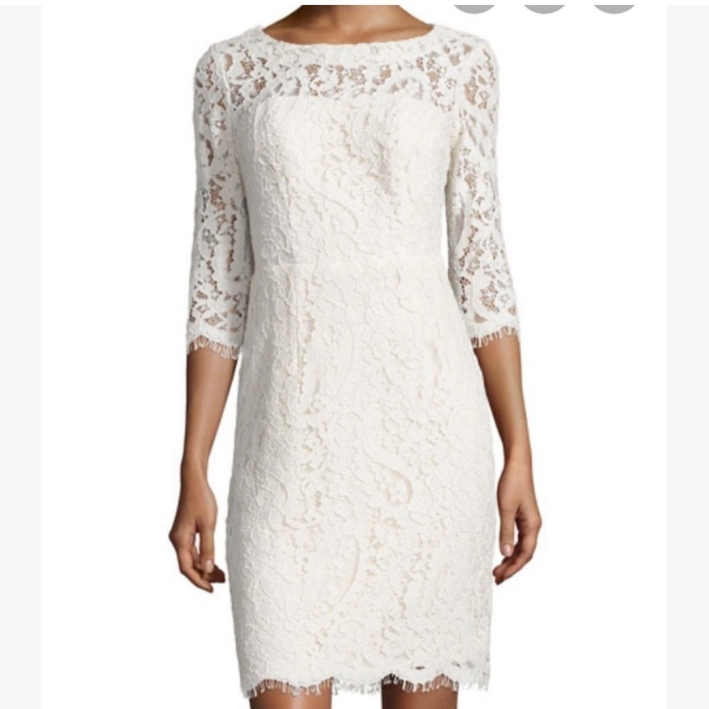 NWT Nicole Miller Open-back lace cocktail dress